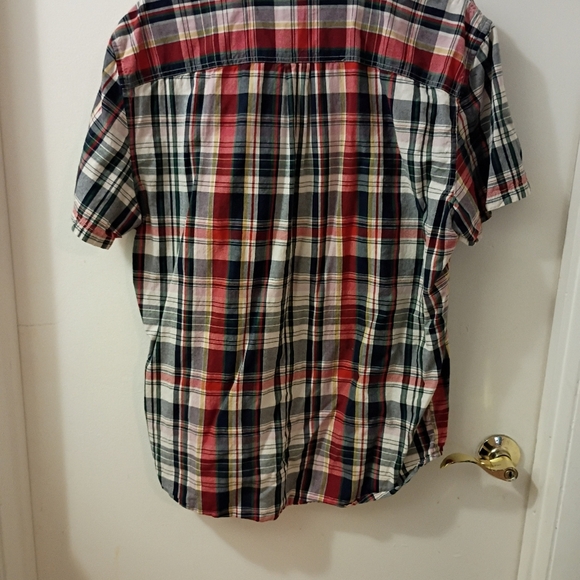 Gap Patchwork Plaid Preppy Casual Polo T Shirt - Picture 3 of 4